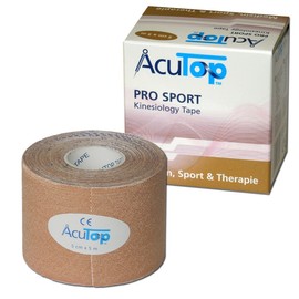 AcuTop PRO SPORT Kinesiology Tape, 5 cm x 5 m, Beige