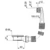 Wirquin SP2060099 Overflow Tube and Connection Pipe for Sink Extendible