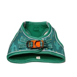 Very Vintage- Step-in Dog Vest Harness- Ideal for Small Dog & Cat Harness- Padded Colorful Pet Vest Arnes para Perros Made of Eco-Friendly Material Easy to Put on & Take Off (L, Cactus)