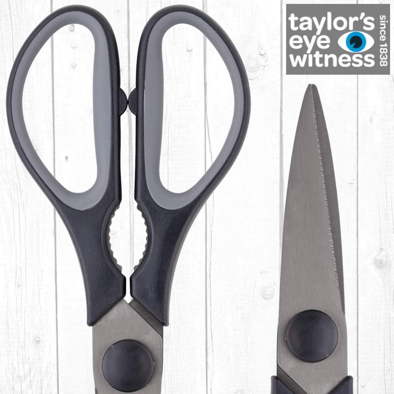Juno (Household Scissors, Black) - Kitchen Scissors - Titanium Coating