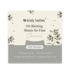 Oil Blotting Absorbing Sheets for Face: 200Pcs Papers, Makeup Friendly for Oily Skin, 9cm x 9cm, Wendy, 1 Pack, Bamboo Fragrance