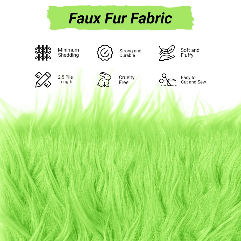 Faux Fur Fabric Half Yard, Fur Fabric for Crafts, Gnomes,