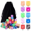 SIQUK 100 Pieces Dice Set 12mm Game Dice 6 Sided