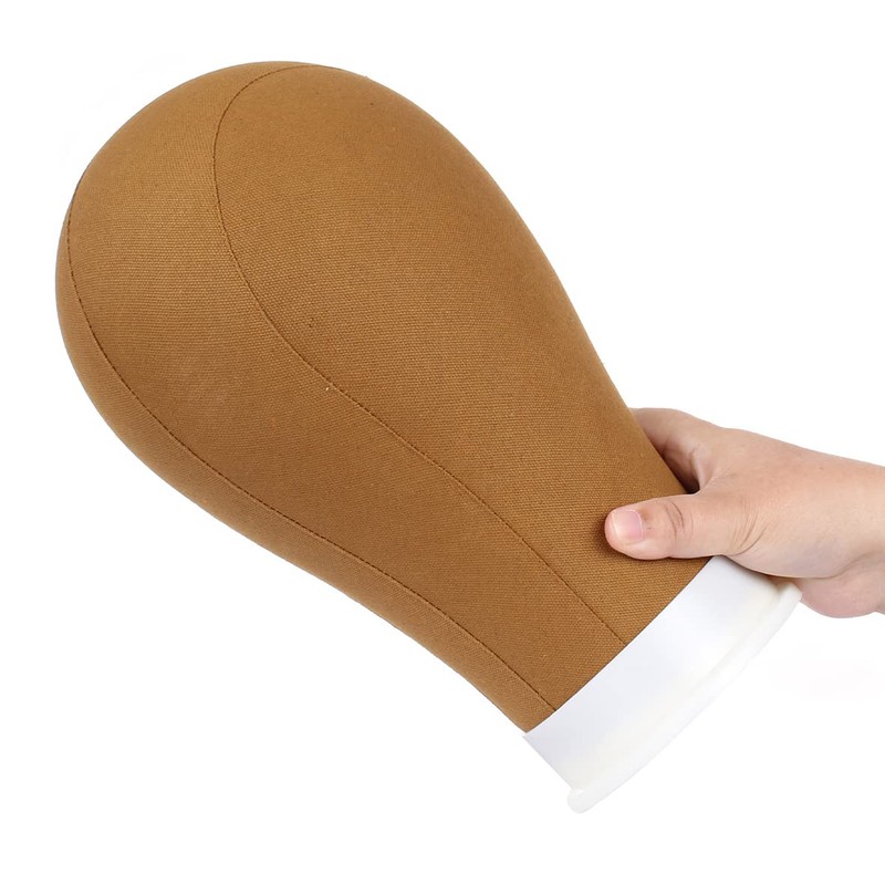 Xtrend 21"-24" Canvas Wig Head Poly Manikin Head for Making/Drying/Styling