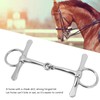Full Cheek Horse Snaffle Stainless Steel Horse Mouth Bit Garden