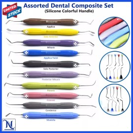 INSTUMAX® 10Pcs Dental Composite Set Colorful Handles for anterior/poste