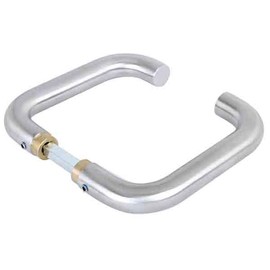 bima 834052 Door Handle Pair | Straight U Shape | Stainless Steel | Handle Length 145 mm | Handle Distance 55 mm