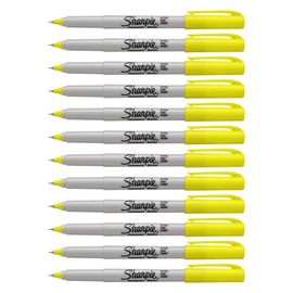 SHARPIE Permanent Markers, Ultra Fine Point (Supersonic Yellow)