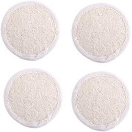 Almohadillas exfoliantes de lufa natural Exfoliante limpiador facial manual Esponjas lavado y masaje corporal