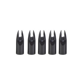 ZSHJG 50pcs Archery Arrow Cams Plastic Arrow Cam Hunting Plastinock Arrow Cams for OD 6 mm 7 mm Arrow Shaft Archery Plastic Pin Cam Arrow Cam Shaft End Accessories (Black, ID: 7 mm)