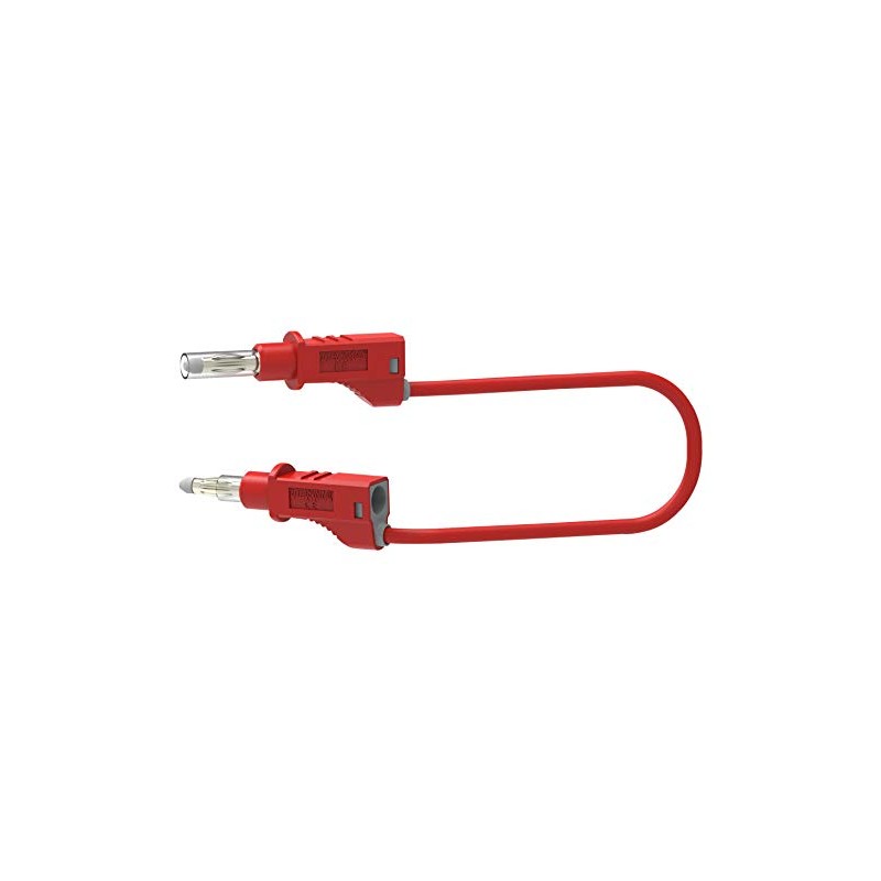 72-13948 Test Lead, 4 mm Plug, Retractable, Red, 1 m