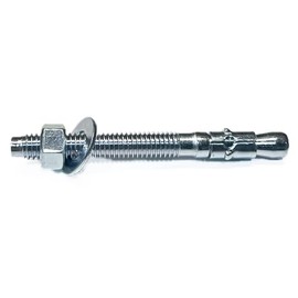 MIGHTY FASTENERS Zinc-Plated Steel Wedge Anchors, 5/8" X 7" - Heavy-Duty Mounting Bolts for Concrete - 25 Pack
