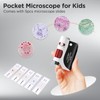 60x-120x Mini Pocket Microscope for Kids Adults, Portable Handheld Microscope