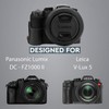 MegaGear MG1681 EVER READY BLACK REAL LEATHER CAMERA CASE COVER