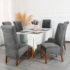 CMAKER Velvet Dining Chair Covers, Stretch Large Chair Slipcover, Spandex