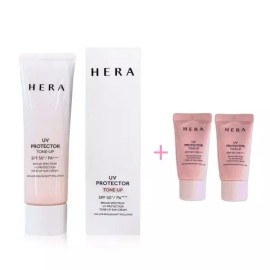 Hera 헤라 UV 유브이 프로텍터 톤업 선크림 SPF50+PA++++ 50ml+15ml+15ml Hera UV Protector Tone Up Sunscreen SPF50+PA++++ 50ml+15ml+15ml