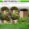 TonGass (6-Pack, Black) 4x6 (3 5/8"x 5 5/8") Wood Fence