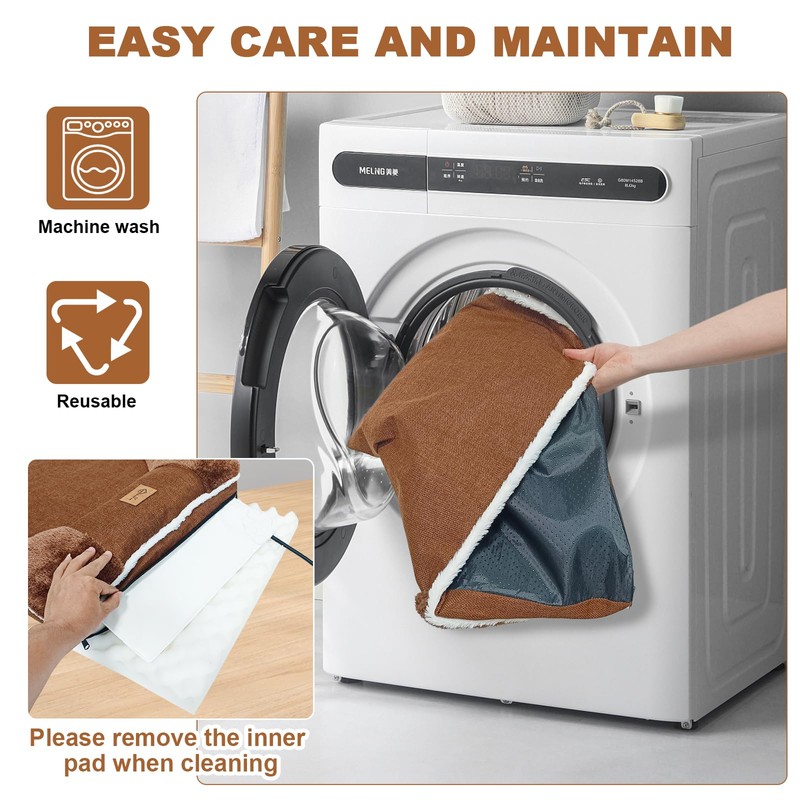 RC SLL Heated Pet Bed for Cat & Puppy, 20×20In