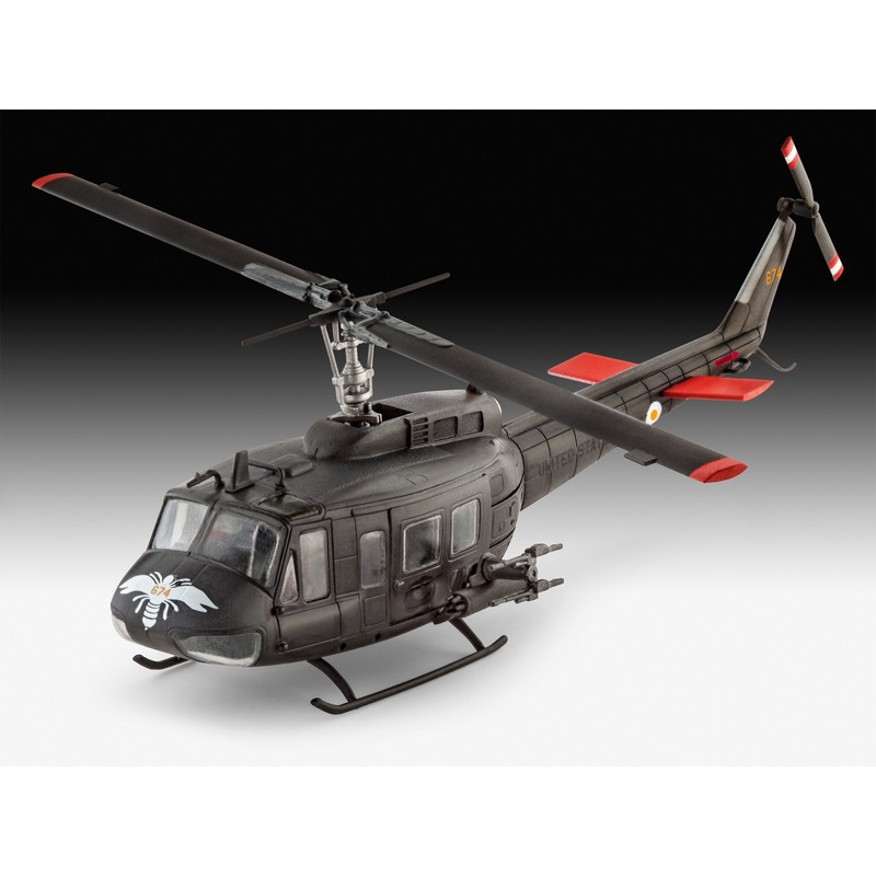 German Rebel 1/100 Bell UH-1H Gunship Plastic Model