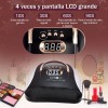 NIBEAUSL Kit De Uñas Lampara De Uñas 256w/57 Led Uv/led