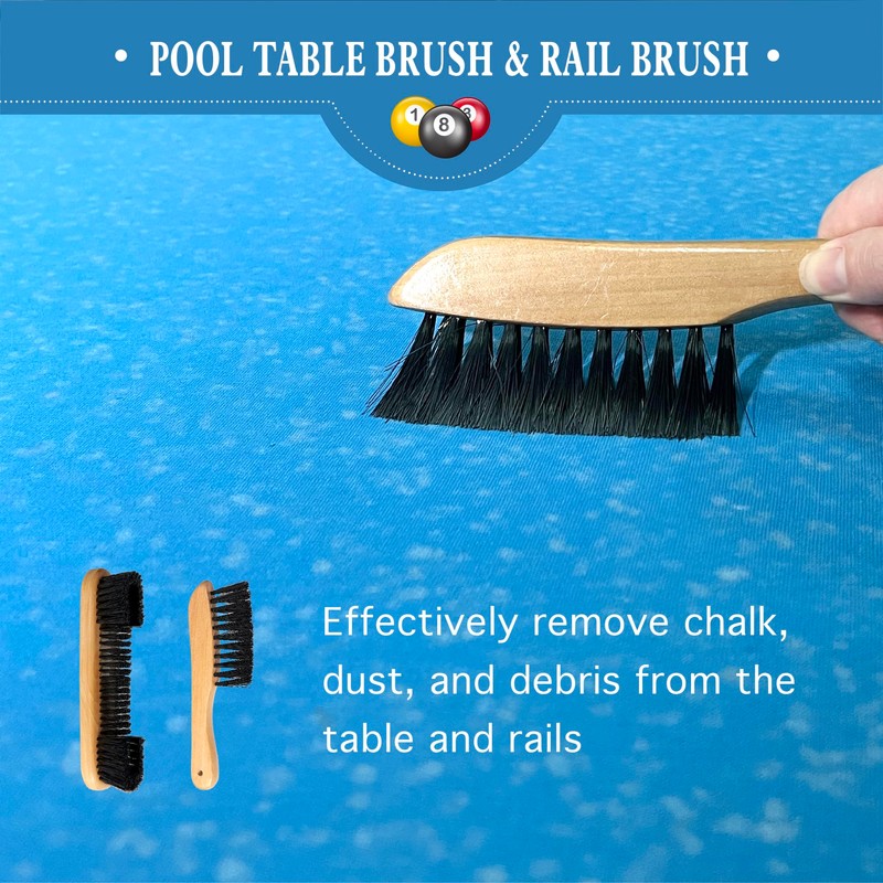 LAKINGO Pool Table Brush Set for Felt, Billiard Table and