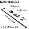 24 Inch Cane Bolt Gate Drop Rod, Heavy Duty Gate