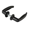 AMIG - Set of Black Aluminium Base Door Handles Without
