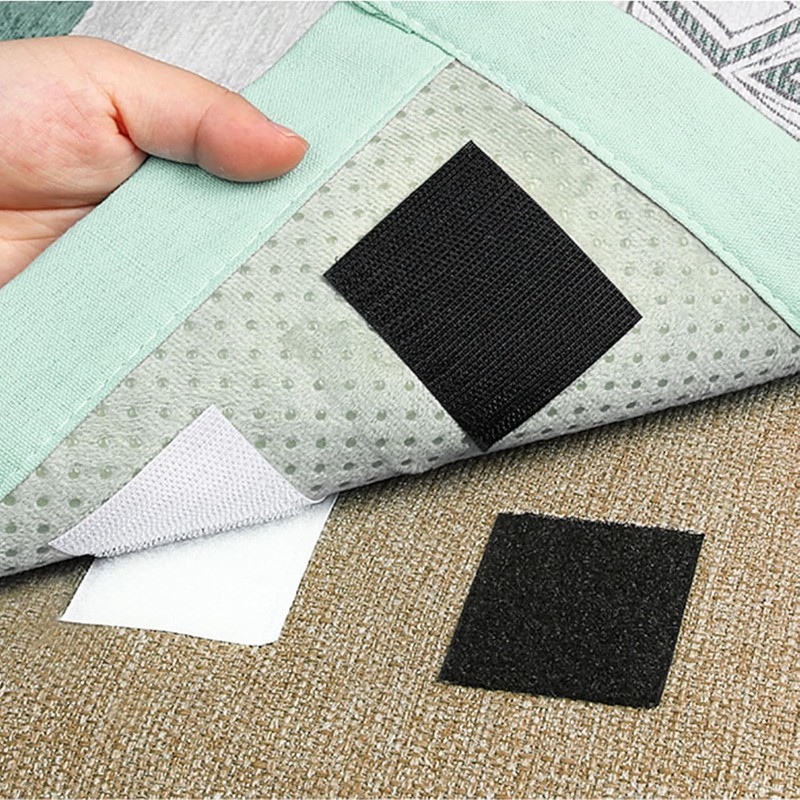 Hook and Loop Self-Adhesive Pad 4''×6'' 10 Pairs Reusable Heavy