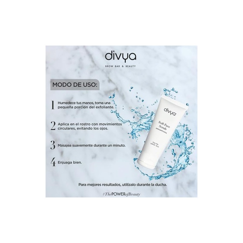DIVYA l Exfoliante Facial, Limpieza Profunda, Hidratación y Oxigenación,Extractos de