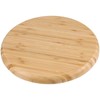JOIKIT 5 Pack 12 Inch Bamboo Round Platter, Fine Polished