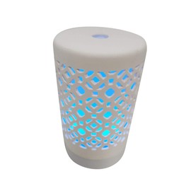 EcoGecko Ceramic Essential Oil Aroma Air Freshener Diffuser, Ultrasonic Diffusing Cool Mist Humidifier with Timers for Office Home Bedroom Baby Room Study Yoga Spa, with Timer and 7 Color Light