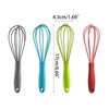 YPBEW Compact Silicone Eggs Whisk Portable Silicone Eggs Mixer Silicone