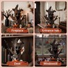 YeehaWhoo Halloween Tree Stump with LED Light, 7.48 inch Resin