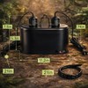 REPTI ZOO Dual Reptile Light Fixture for Reptile Dome UVB