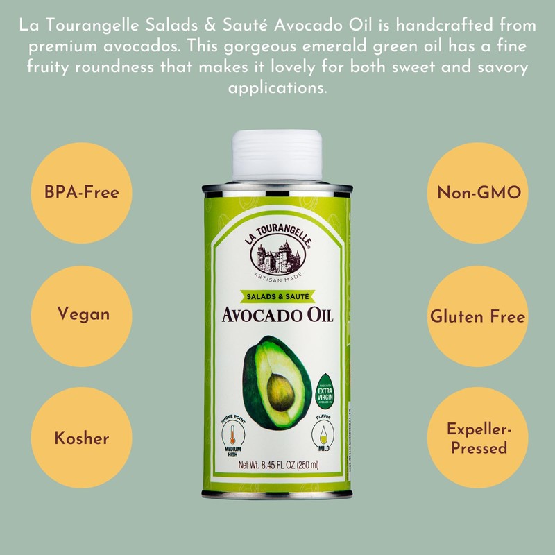 La Tourangelle, Avocado Oil, Handcrafted from Premium Avocados, Great for