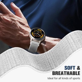 22mm Nylon Bands Compatible with Garmin Forerunner 265 Watch Band,Flexible Sport Quick Release Strap for Forerunner 255/255 Music/265/955,Venu 3/2/Venu 4 45mm,Approach S70 47mm Vivoactive 4 Women Men