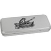 Azeeda 'Frog In A Rowing Boat' Metal Hinged Stationery Tin/Storage