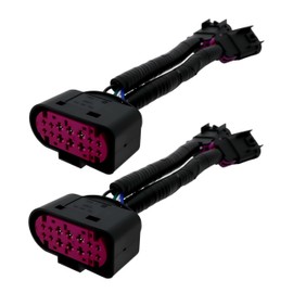 2-Piece Set Quad Housing to Projector Headlight Conversion Harness – Fits Dodge Ram 2009–2018