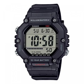 Casio AE-1600H-1AVEF Men's Digital Watch Black, black, Modern