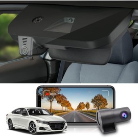 Fitcamx Used 4K Dual Dash Cam for 2018-2022 Honda Accord LX Sport Hybrid EX Touring EX-L (Model A), OEM Style, Front 2160+Rear 1080P Video, Loop Recording, WiFi&APP, G-Sensor, Easy to Set, NO SD Card