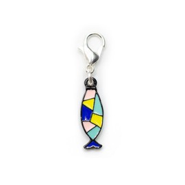 Miniblings Fish Charm Zipper Pull Pendant Church Confirmation Colorful Enamelled