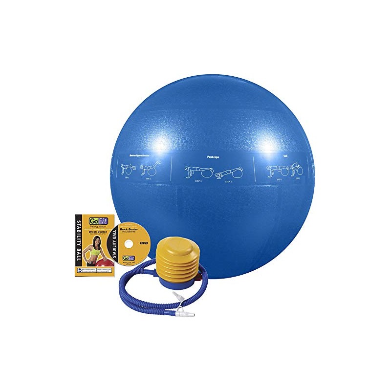 GoFit ProBall Stability Ball – Printed Exercise Ball for Yoga,