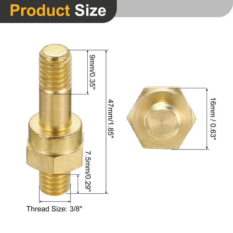 MECCANIXITY 3/8 Inch Battery Terminal Charging Posts Battery Terminal Connector