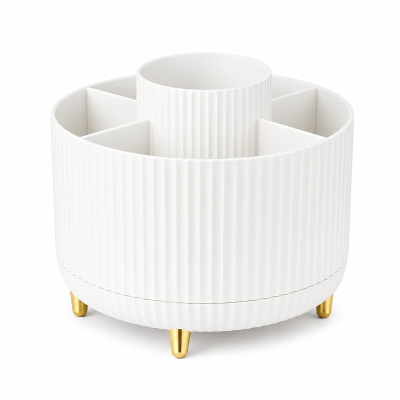 360° Rotating Desk Organizer for Office & Vanity – Multi-Purpose