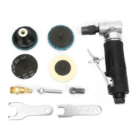 Right Angle Bar Grinder, 1/4 Inch 20000 RPM BSP 90 Degree Pneumatic Mini Rod Grinder Air Angle Polisher Air Grinding Tool Pneumatic Angle Grinder for Polishing