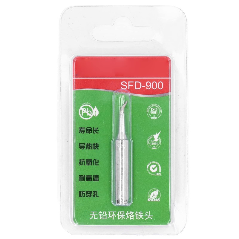 Soldering Iron Tip, SFD-900M-T-IS Curved Tip Copper Soldering Tip Replacement