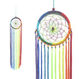 Long Threaded Rainbow Dream Catcher