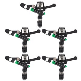 5Pcs 3/4in DN20 Female Thread Rotating Sprinkler Rocker Nozzle for Garden Lawn