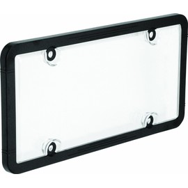 Bell Automotive 22-1-45601-8 Universal License Plate Frame with Clear Cover, Black