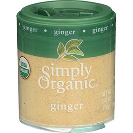 Simply Organic, Ground Ginger, Mini, Organic, 0.42 Oz